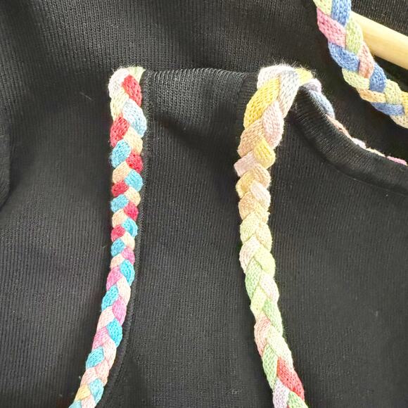 JOSEPH A | Quest Cequec'est Silk Shell Sweater Set Black Pastel Rainbow | Medium - Picture 6 of 6